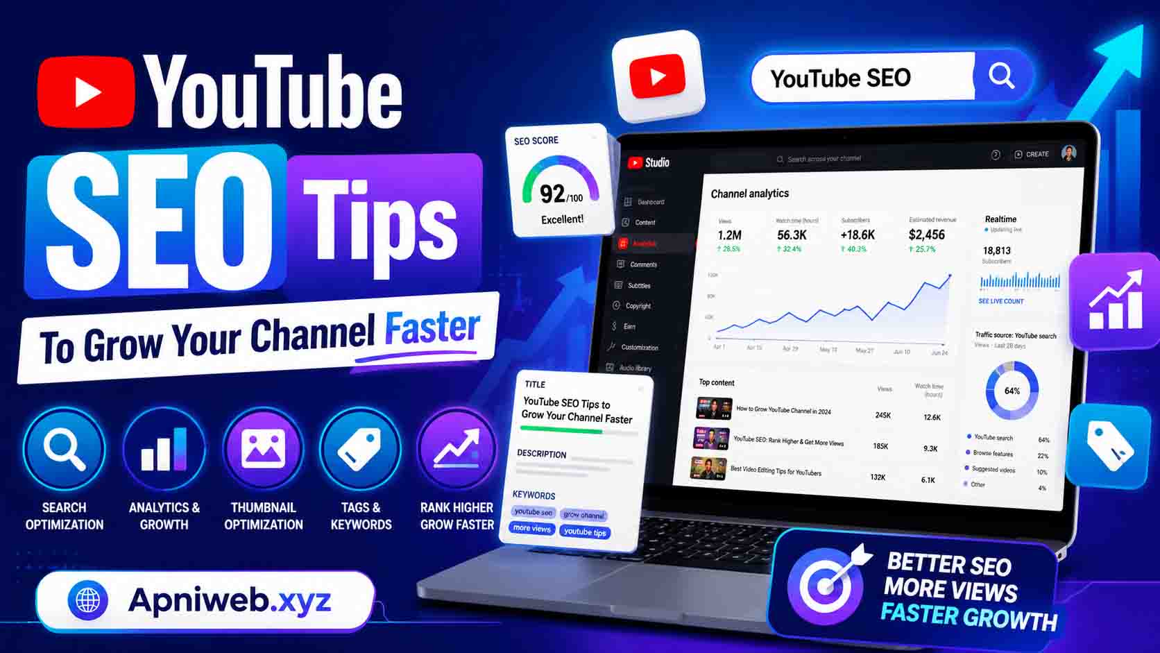 YouTube SEO Tips to Grow Your Channel Faster